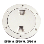 4IN WHT SCREW DECK PLATE