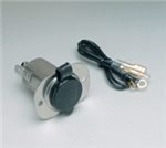 12v S/s Receptacle W/cap