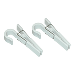 White Utility Clip 2/Pack