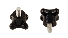 1/4-20 Black Twist Knob / 2/pk