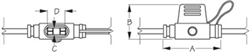 Atm Fuse Holder W/led / In-line