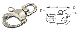 1/2 Swivel Eye Snap Shackle