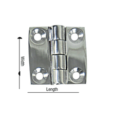 3 X 2In Ss Butt Hinge / 2/Pk