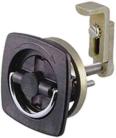 Blk Flush Latch W/Adjstbl / Cam