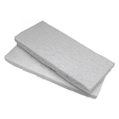 FINE SCRUBBER PAD WHITE 2PK